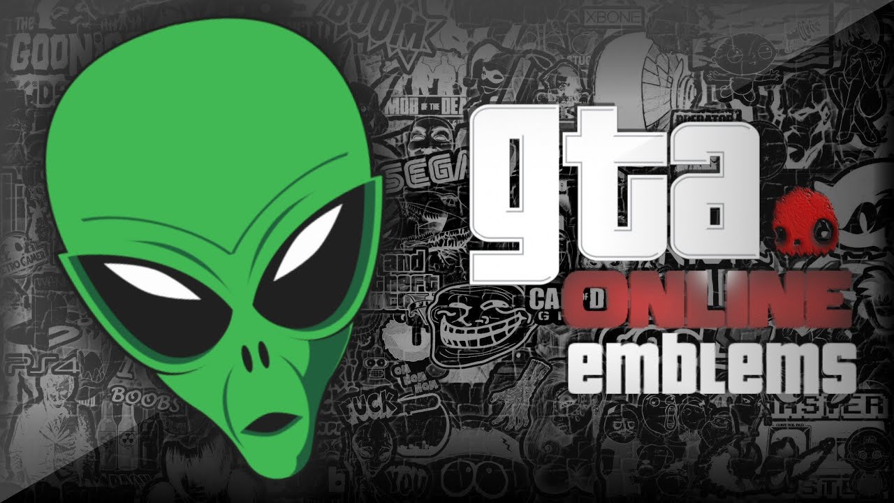 GTA V - Alien - Custom Crew Emblem Tutorial ( Grand Theft Auto 5 ) Screetch2009