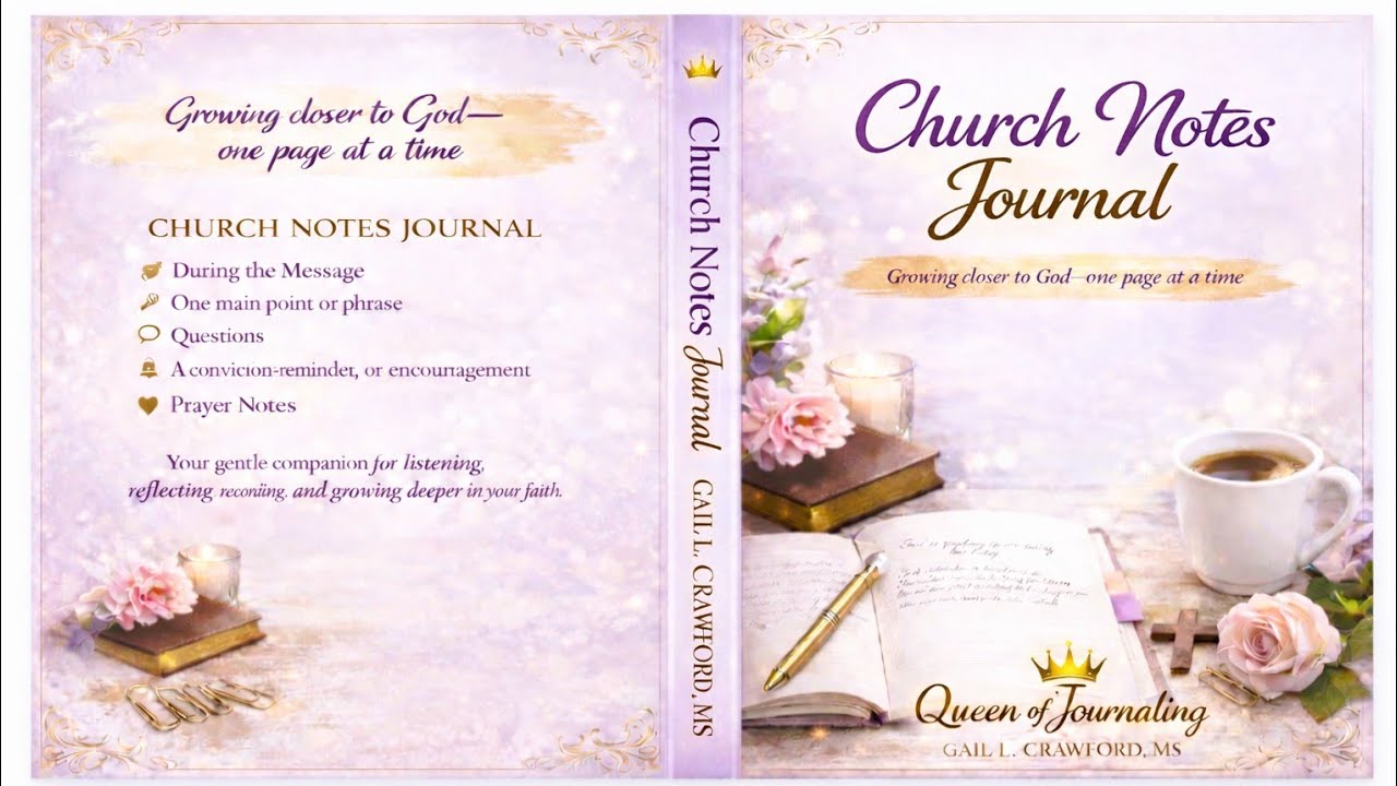  Church Notes Journaling now available on Amazon.com/author/glcrawfordms