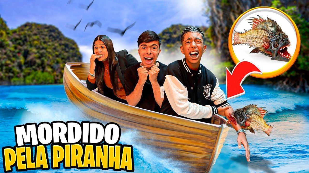 ENTRAMOS EM UM LAGO QUE TEM PIRANHAS! *FOMOS MORDIDOS