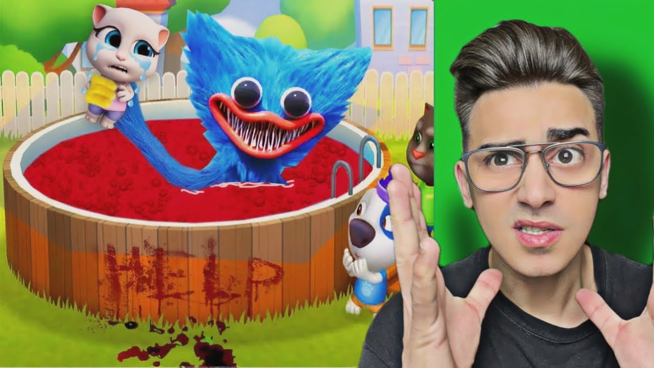 HUGGY WUGGY Powrócił i chce ZJEŚĆ Talking Tom and Friends!  WSZYSCY TALKING PRZYJACIELE W KŁOPOTACH