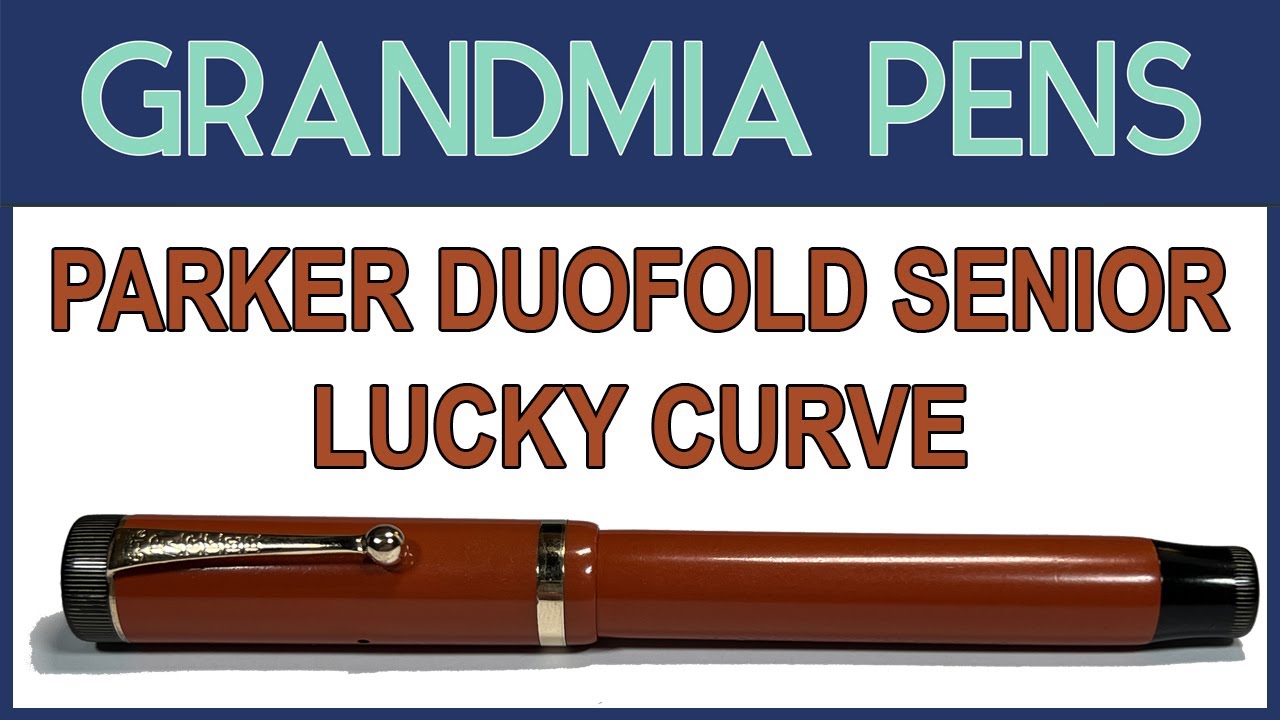 PARKER DUOFOLD SENIOR LUCKY CURVE FOUNTAIN PEN