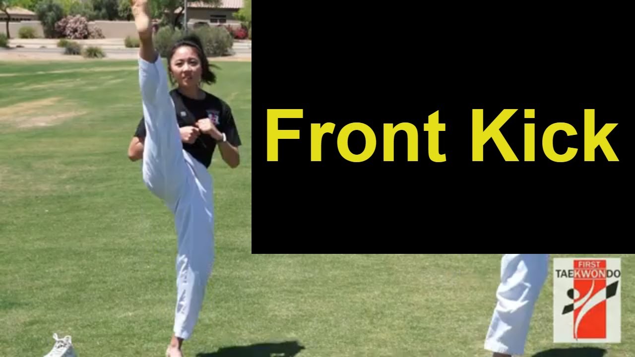 Front Kick in World Taekwondo Tutorial