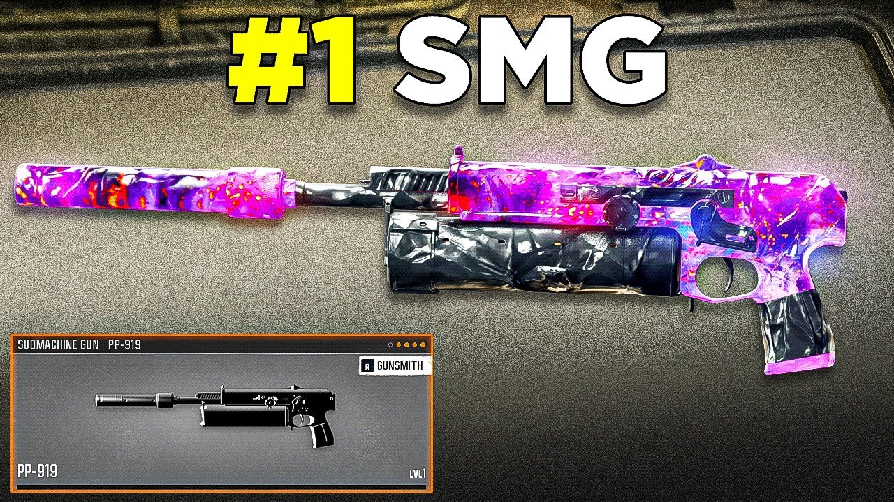 the *BROKEN* PP919 CLASS in BLACK OPS 6.. Best SMG! 👑 (Best PP919 Class Setup) BO6