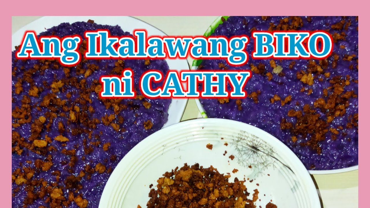 BIKONG UBE with LATIK (purple sticky rice)/ Cathy and boy fam.