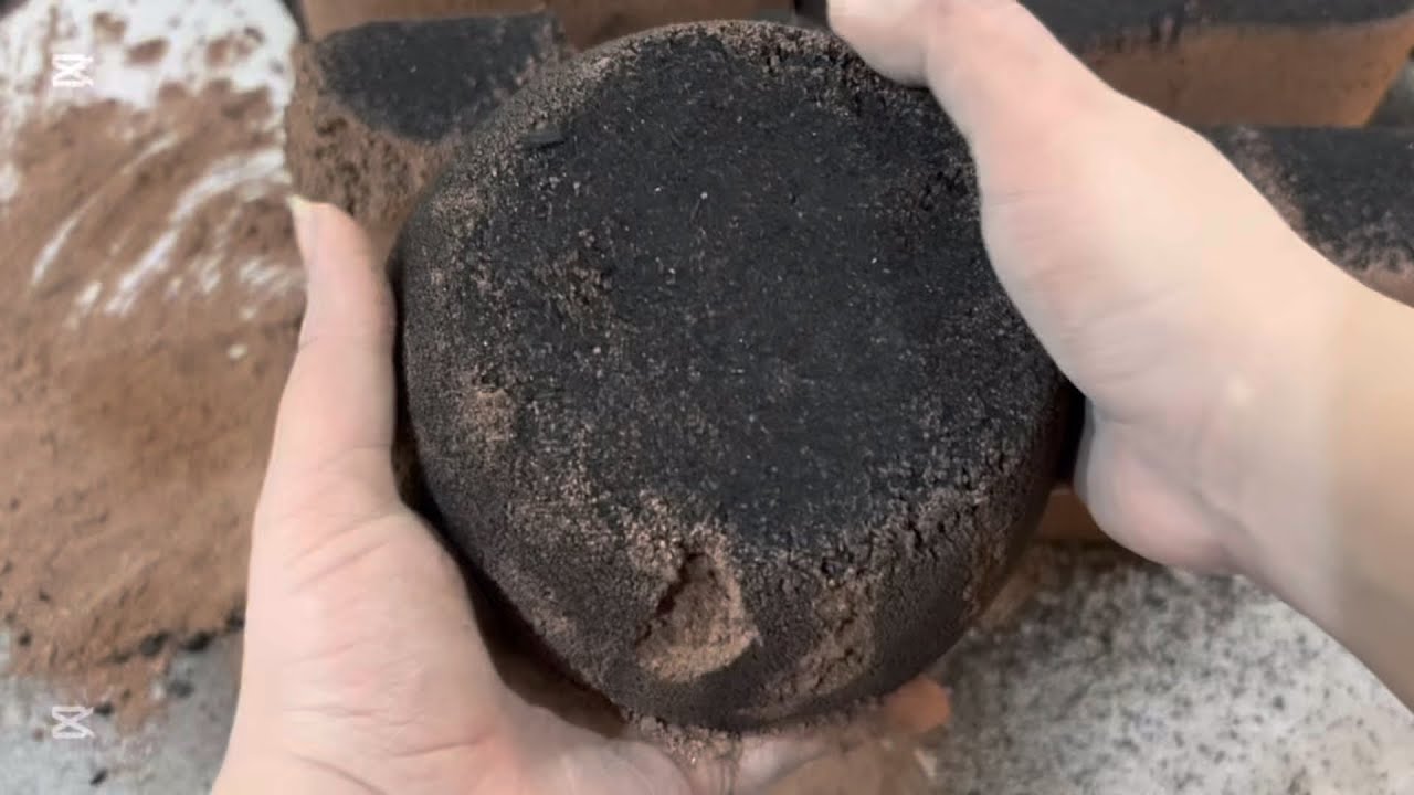 ASMR pure red sand dry floor crumbling by RS ASMR 🌺