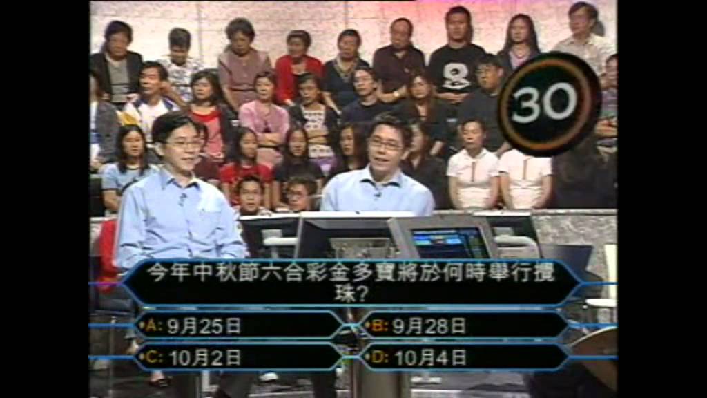 百萬富翁孖仔孖女特別版 20010921