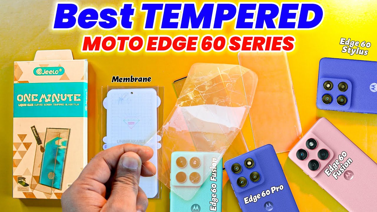 Best Tempered Glass For Moto Edge 60 Pro & Edge 60 Fusion - All Curved Display