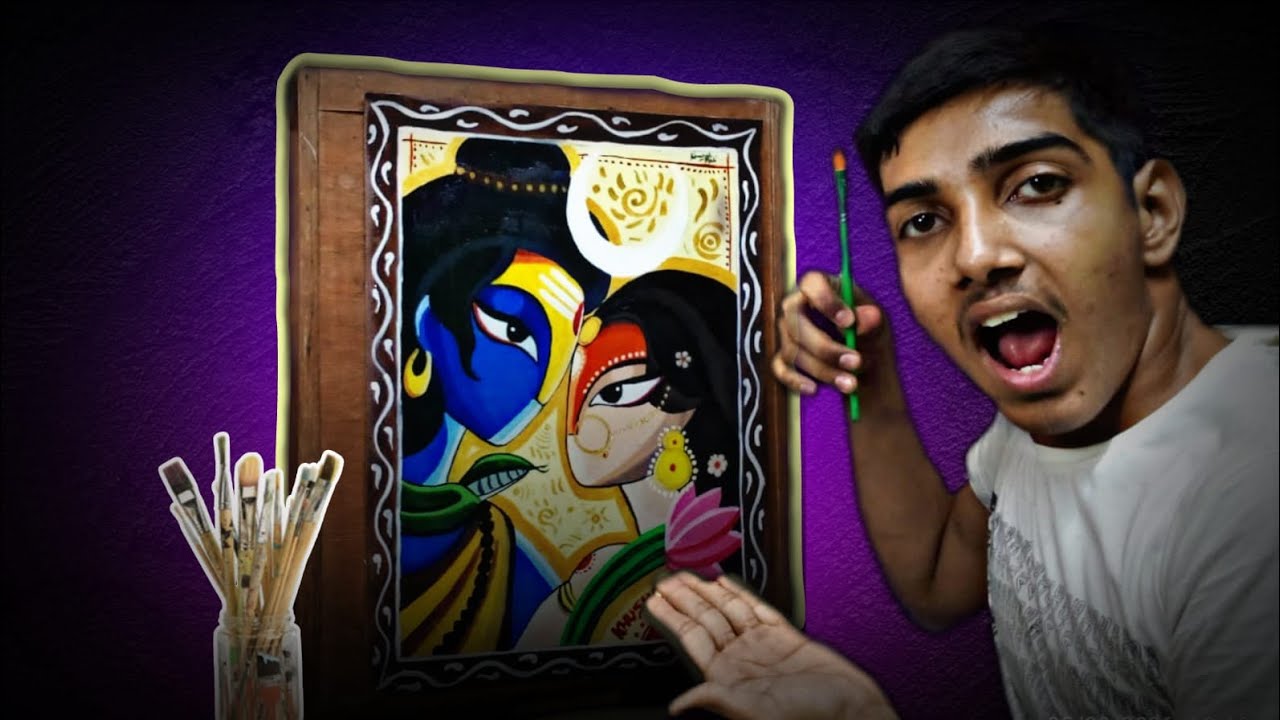 Lord Shiva Parvati Drawing , Shivratri Drawing, Abstract Painting 😍