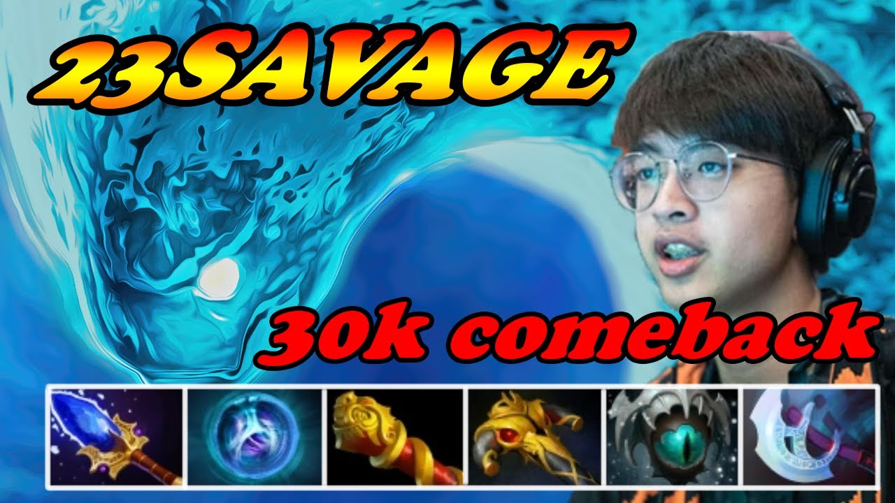 23Savage Morphling insane 30k comeback vs Medusa WIndranger | 7.33d Immortal Best Ranked Gameplay