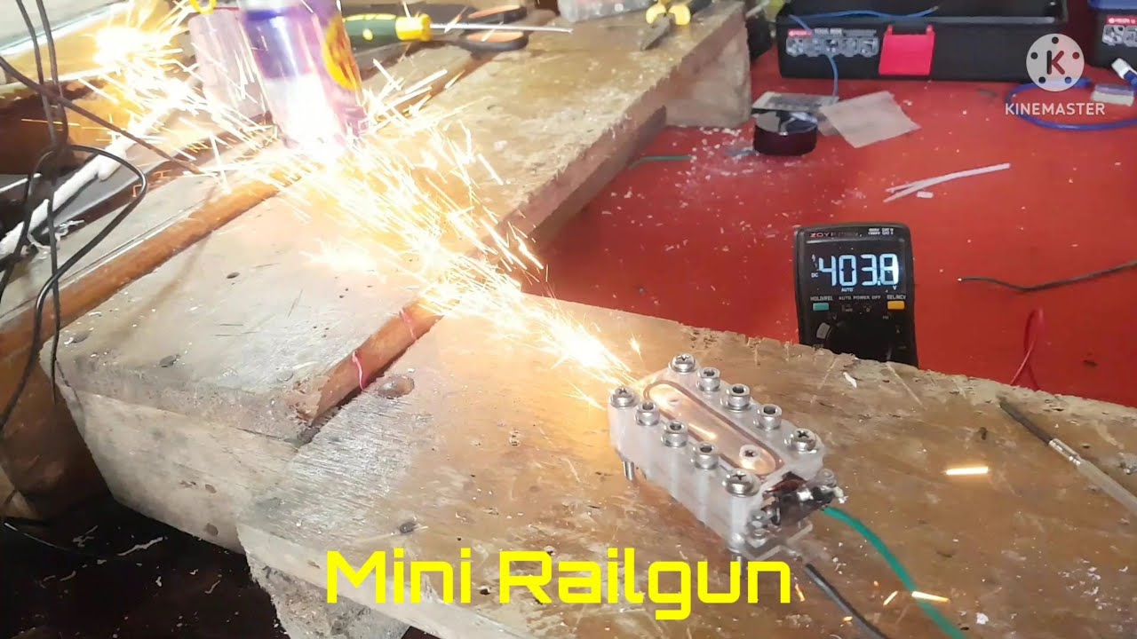 Diy Railgun II uji coba Railgun kedua kalinya