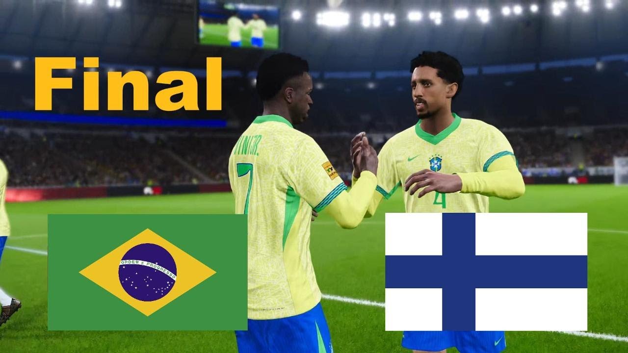 Brasil x Finlândia - Final da Copa do Mundo 2026 - Simulação Completa de Jogo