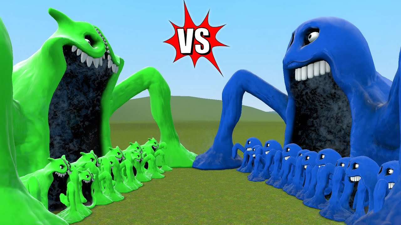 NEW HUNGRY SNAKE DADDY SEA EATER VS HUNGRY SNAKE SEA EATER & OTHERS IN GARRY’S MOD!
