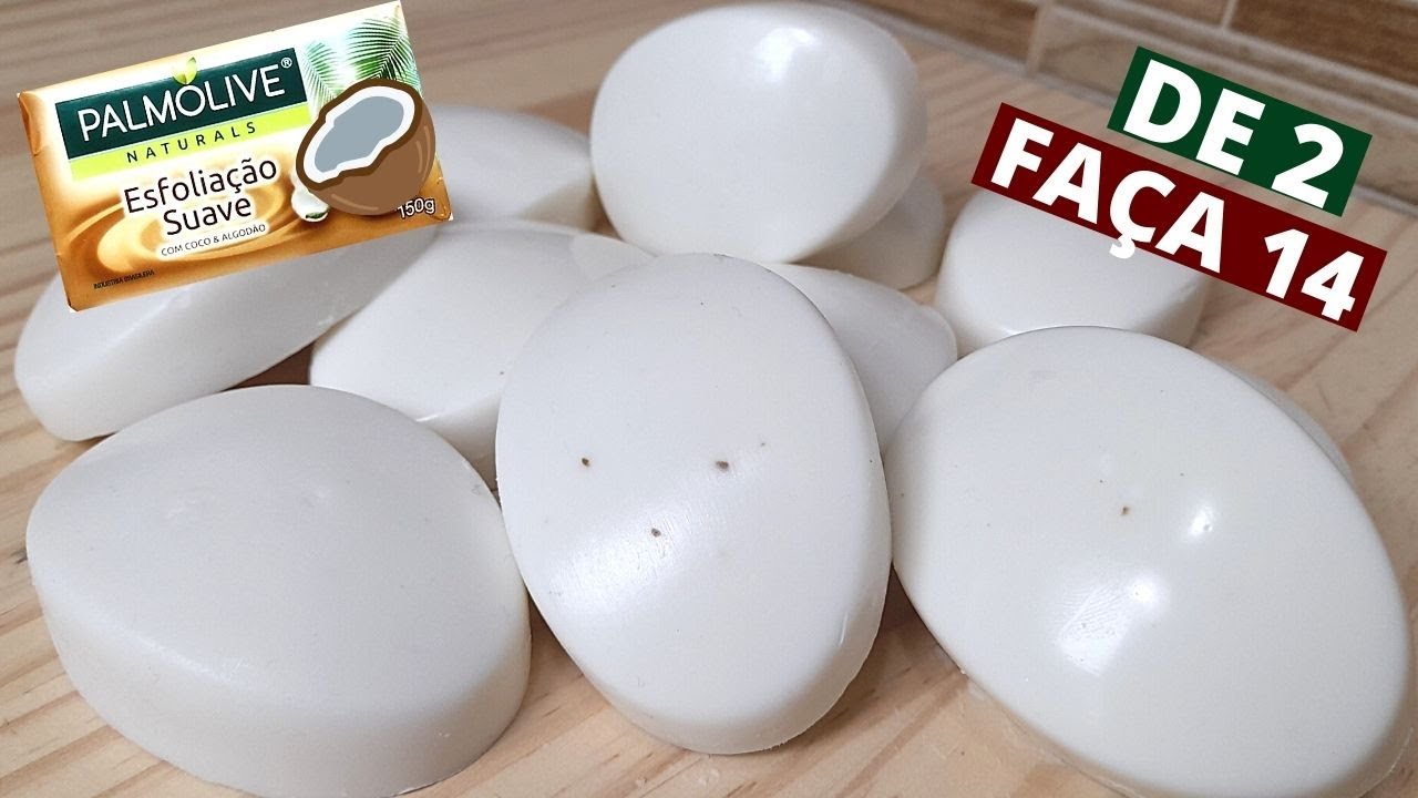FATURE MUITO - SABONETE DE COCO -  SUPER HIDRATANTE E MUITO PERFUMADO - COM BASE BRANCA SEM SODA