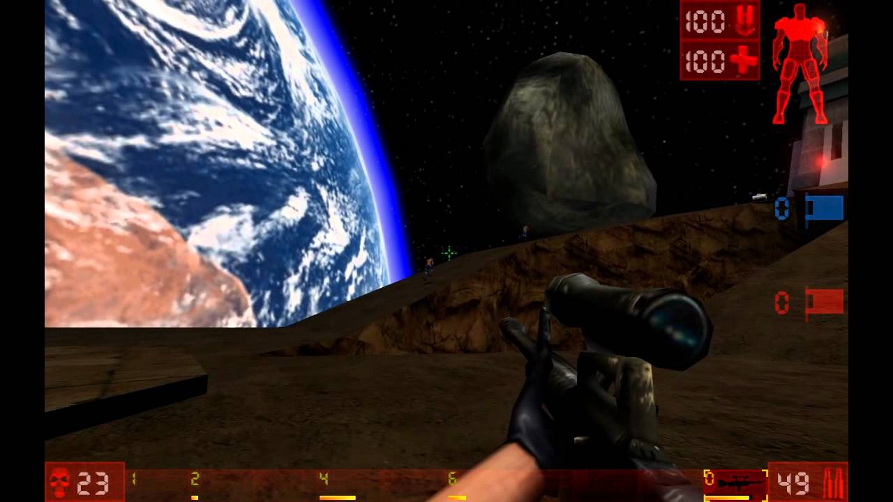 Unreal Tournament: Headshots with the sniper rifle