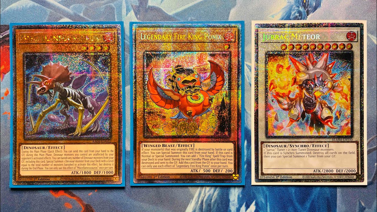 Профиль колоды динозавров «Jurrac Fire King» — список забаненных за ноябрь 2025 г. Yu-Gi-Oh 🔥 🦖