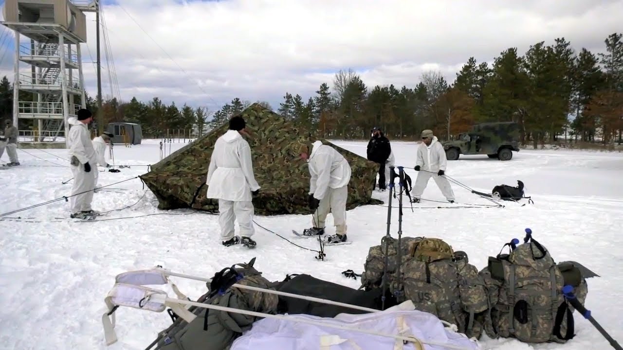 Soldiers Cold Weather Tent Setup