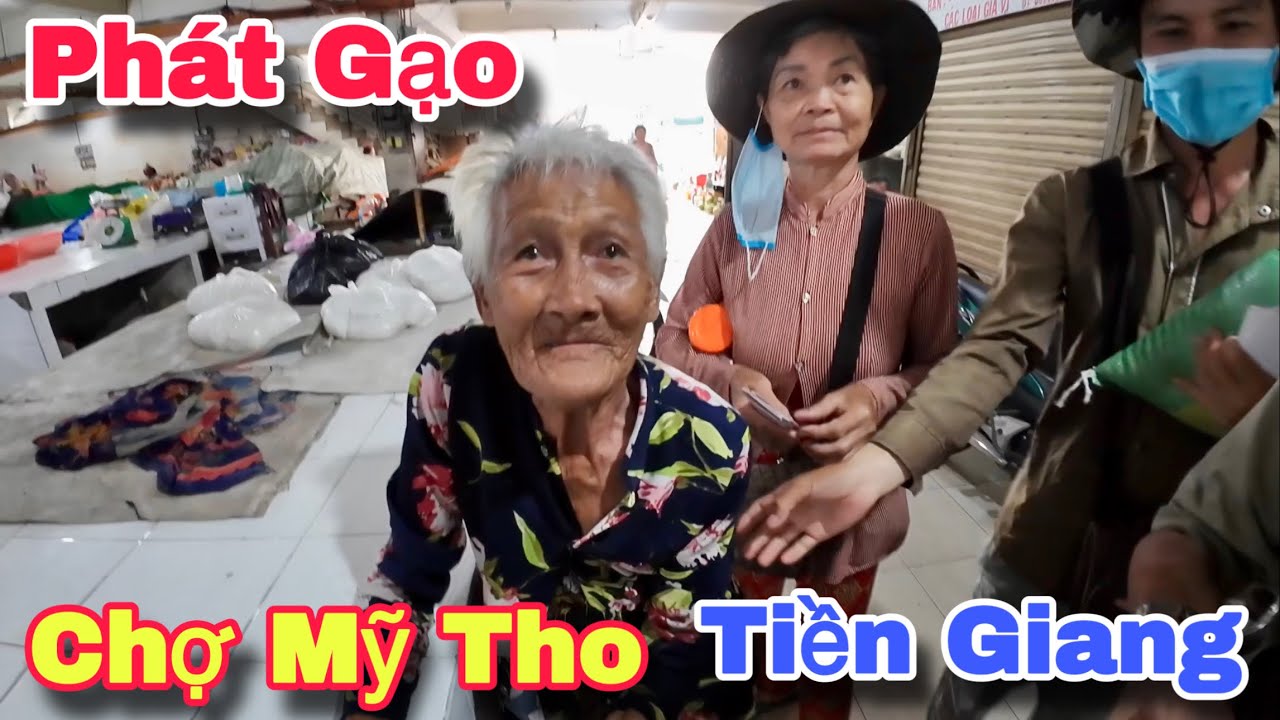 Chợ Mỹ Tho Tiền Giang Người Khó Khăn Hạnh Phúc Nhận Gạo Từ Tấm Lòng Hảo Tâm Mỹ | Khương Nhựt Minh