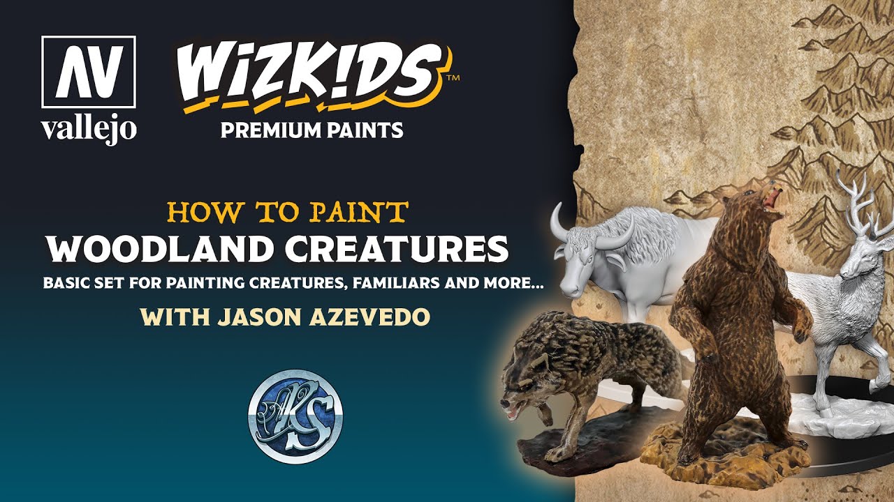 Woodland Creatures | Tutorial for Painting WizKids Miniatures by Vallejo