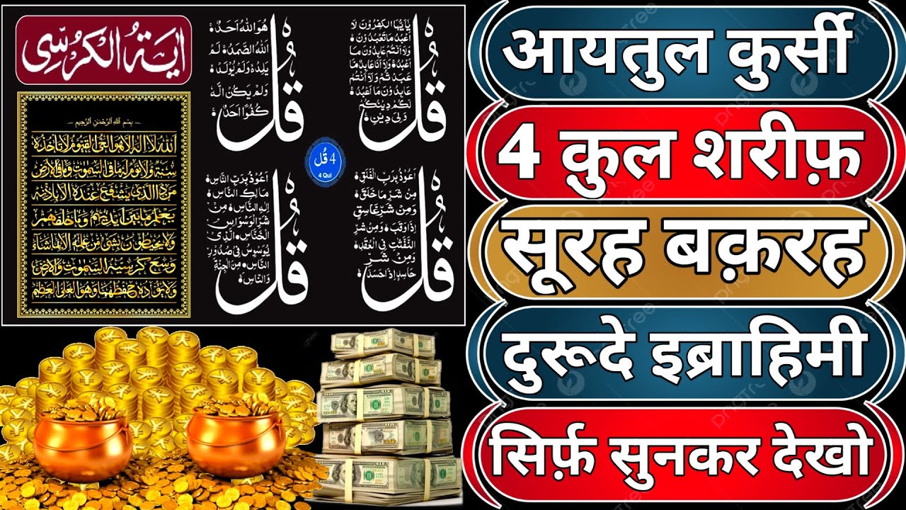 Morning Wazifa of Risk | 4 Qul | Ayatul Kursi | Surah Baqarah | Durood Tanjeena | Barkat ka Wazifa