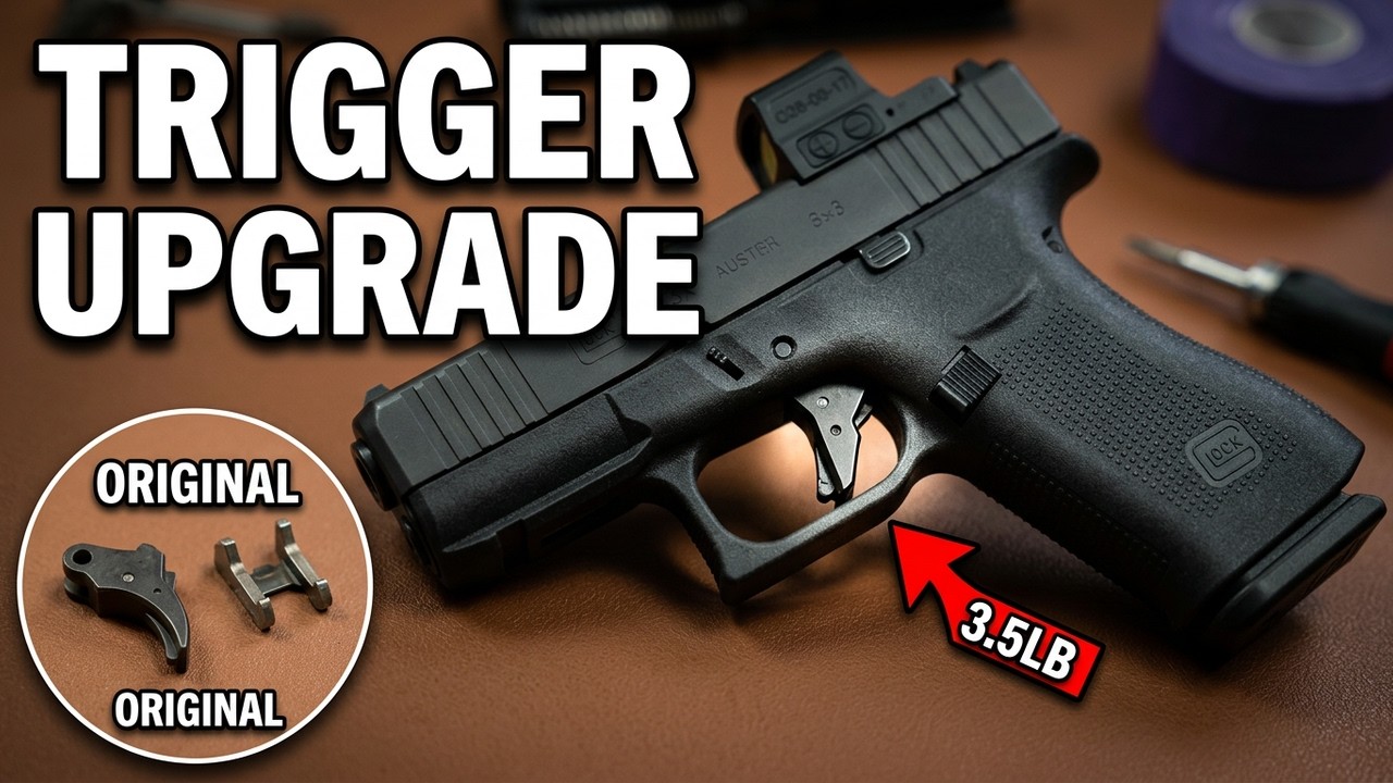 Glock 43x Flat Face trigger upgrade + 3.5lb connector