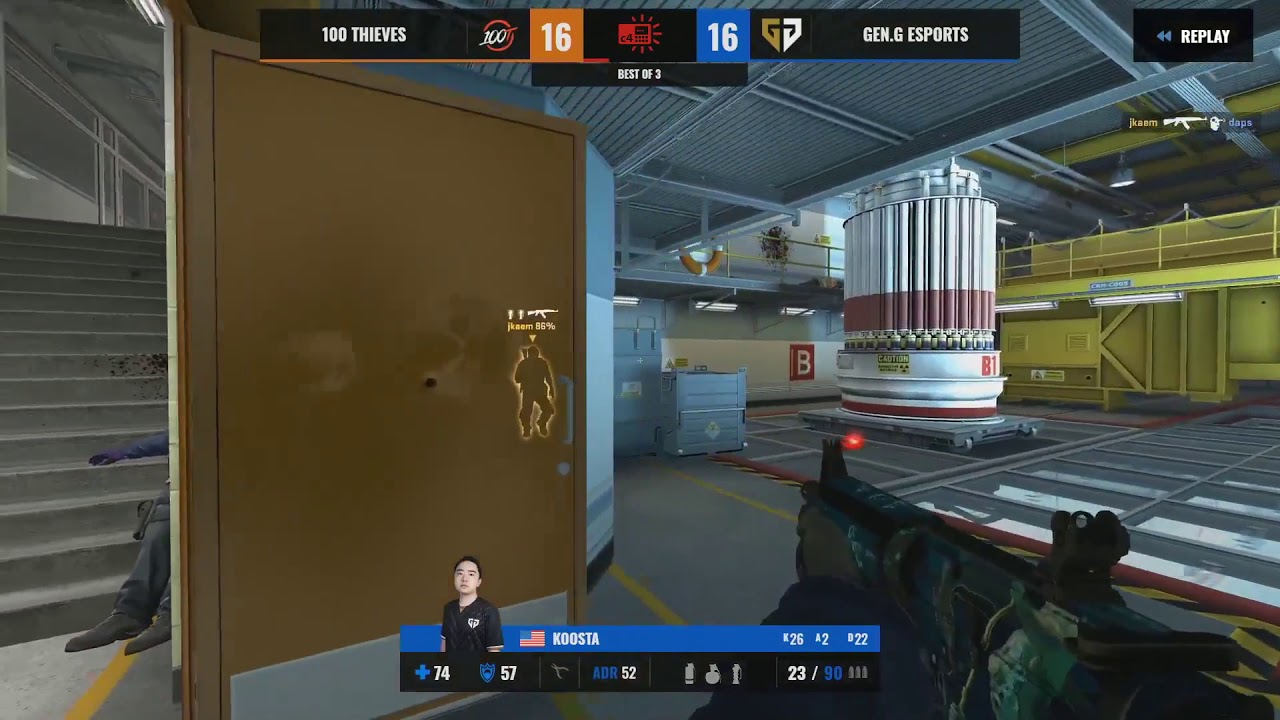 Koosta inhuman reactions