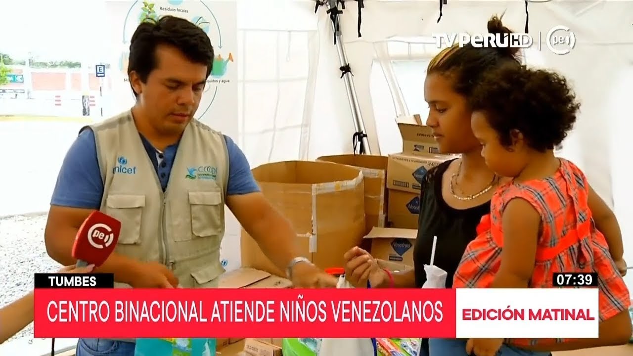 Tumbes: niños migrantes reciben atención especial en Cebaf