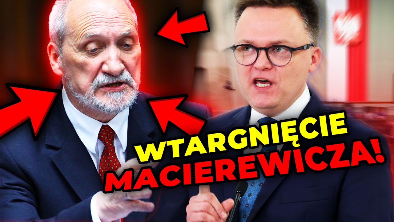 Macierewicz WTARGNĄŁ na sejmową m&oacute;wnicę! OSTRA reakcja Hołowni!