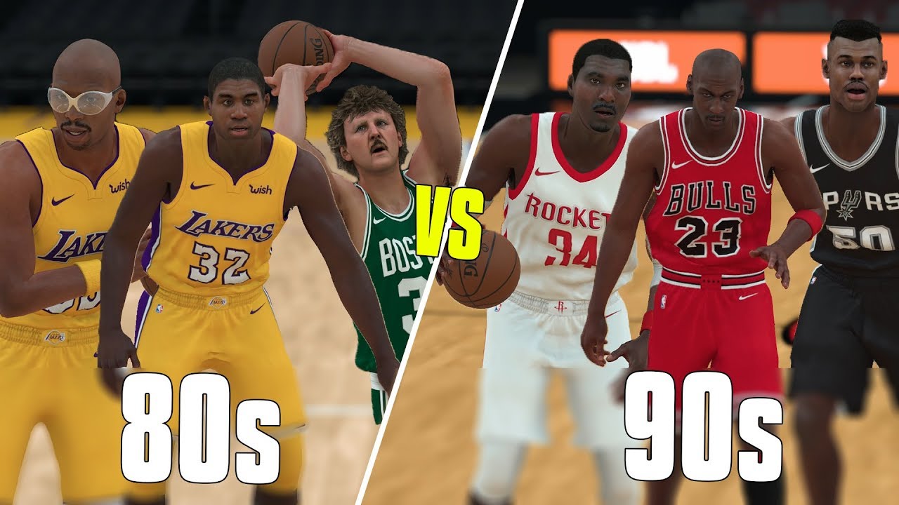 Greatest 90's Players Vs Greatest 80's Players! NBA 2K18 Challenge