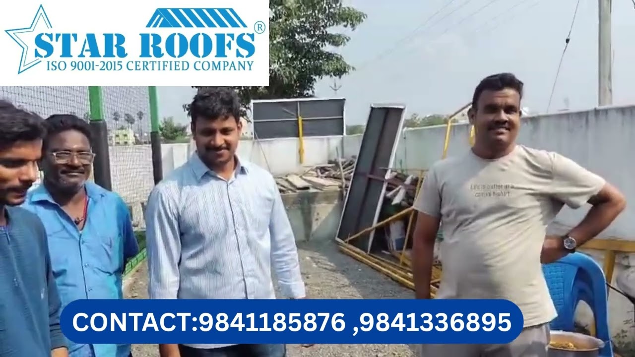 Star Roofs - Indoor Badminton 4 court at Mannivakkam  Client Treat 