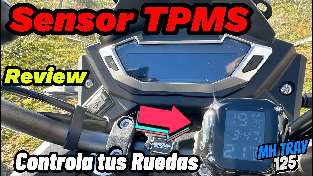 Sensor TPMS para Moto - Controla tus Ruedas / MH TRAY 125 #moto  #trail #motovlog