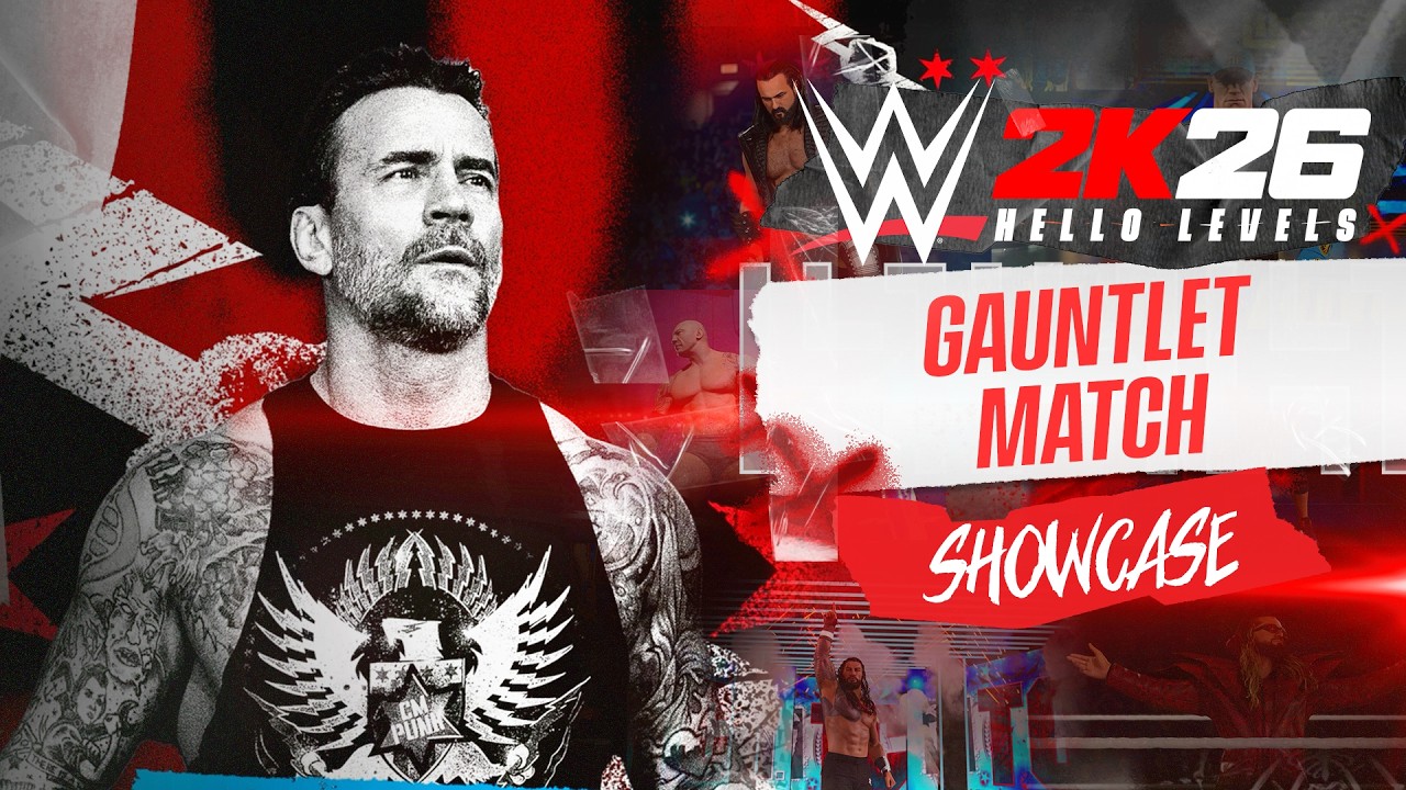 WWE 2K26 Showcase Mode Gauntlet Match - CM Punk Gameplay Walkthrough - PS5 Pro
