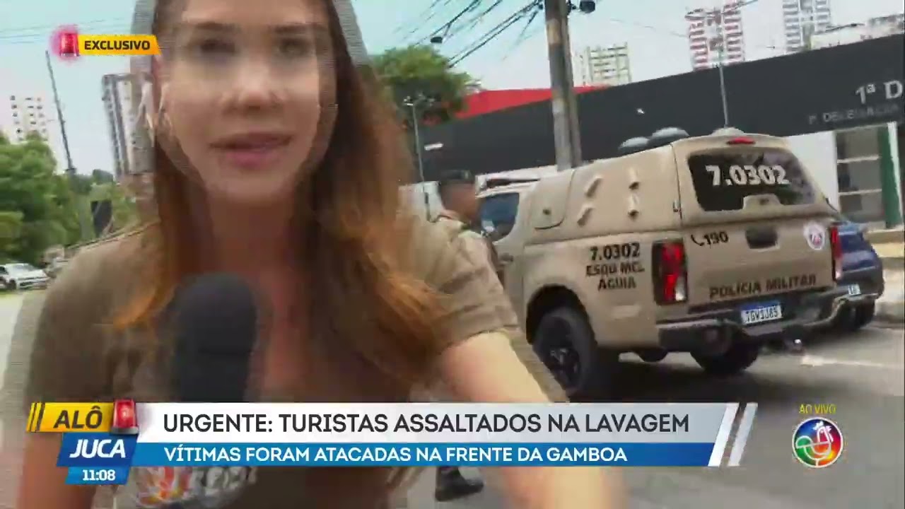 Urgente: Turistas assaltados na lavagem | Alô Juca | Tv Aratu