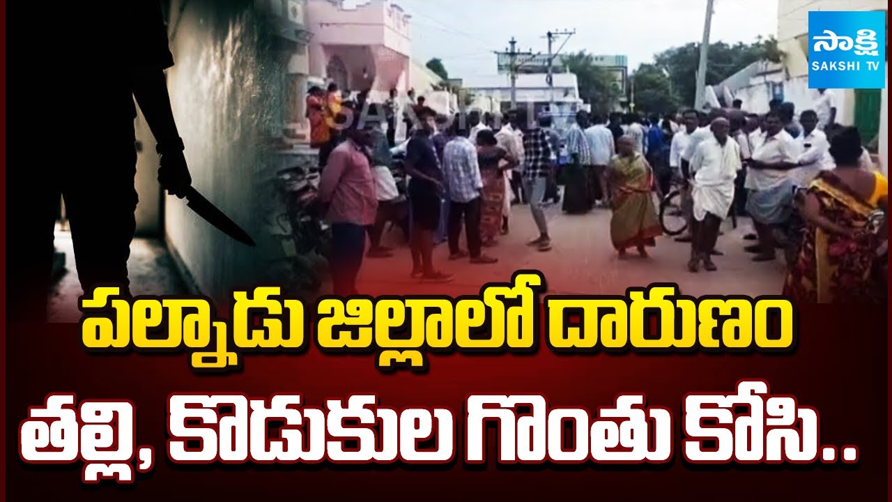 Thieves Attack on Mother and Son in Palnadu District | AP News | Sakshi TV