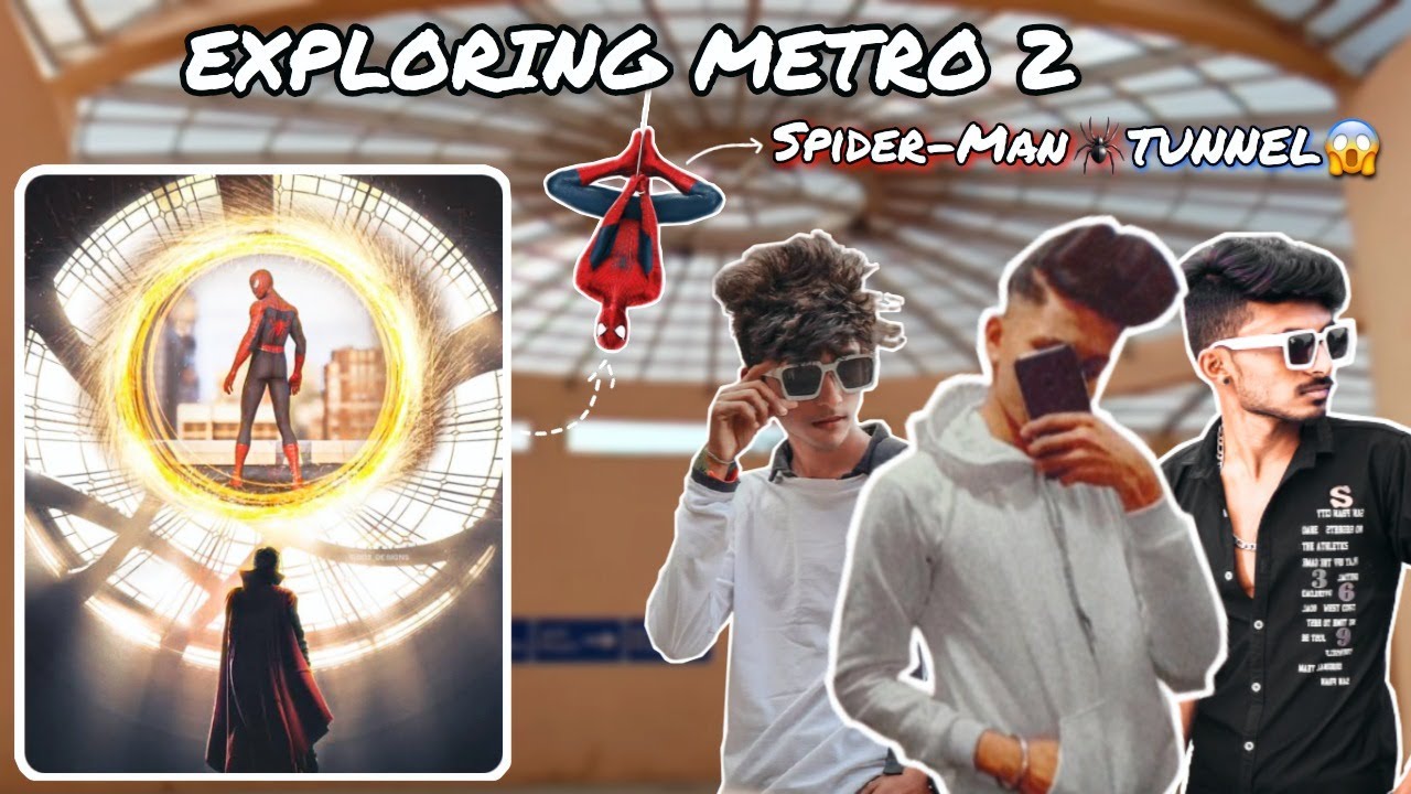 EXPLORING METRO PART 2| SPIDER-MAN TUNNEL🕷️| MADBOI ABHI | MADBOINATION🌙