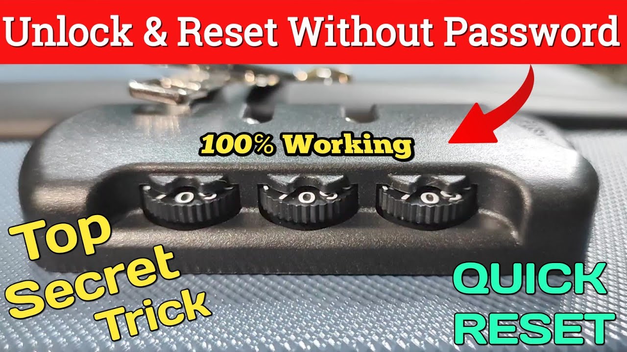 Trolley bag ka lock kaise khole | Reset trolley bag Password | How to Unlock Trolley bag Password