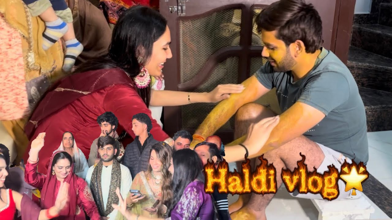 Haldi vlog🌟❤️