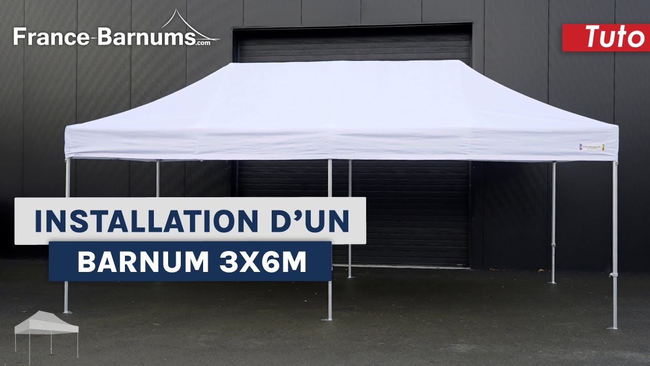 Installation d'une tente pliante 3x6m | France Barnums