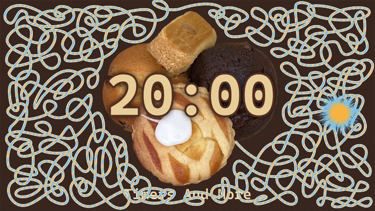 20-минутная бомба с обратным отсчётом из печенья 🍪💣 | Идеально для концентрации и учёбы