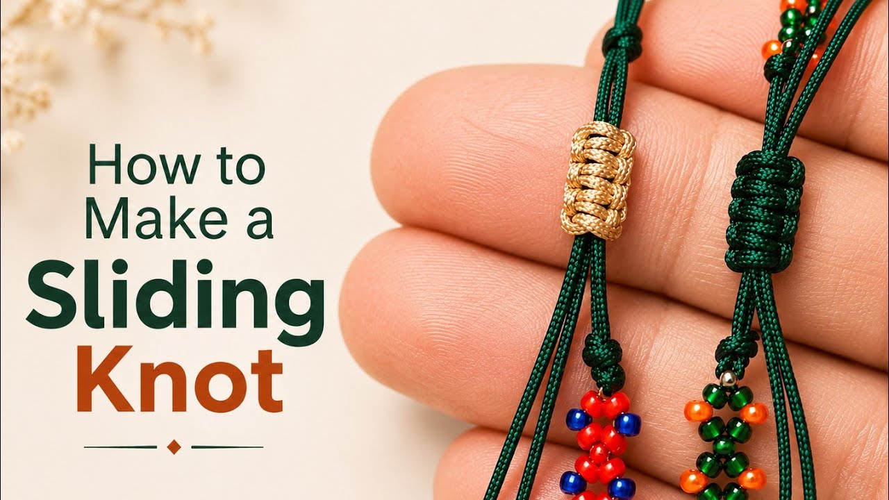 Sliding Knot Tutorial | Adjustable Knot for Bracelets & Necklaces