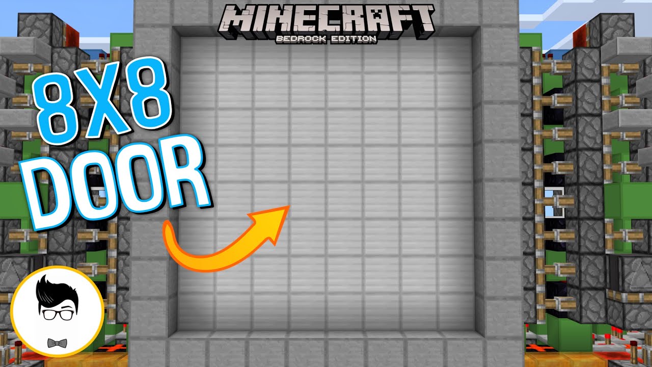 Minecraft BE INSANE 8x8 PISTON DOOR! (PE/Xbox/PS4/Windows10/Switch)