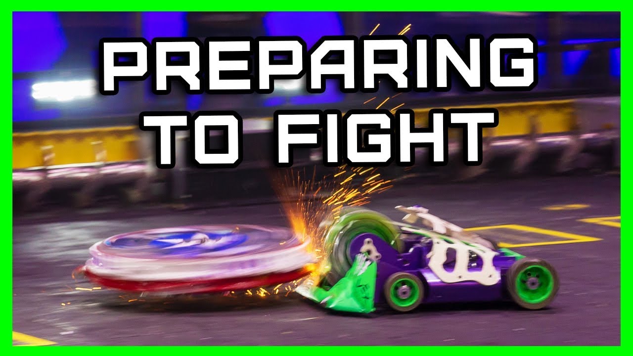 Preparing to fight Captain Shrederator // BattleBots 2019