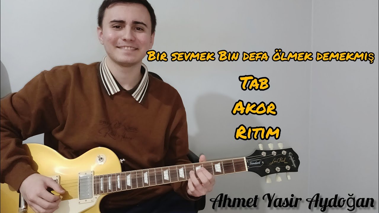 Madrigal - Bir Sevmek Bin Defa Ölmek Demekmiş Gitar Dersi (TAB+AKOR+RİTİM)