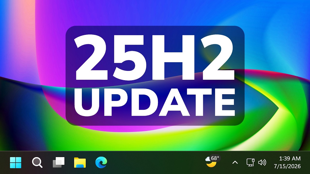 Новое обновление Windows 11 25H2 за июль 2026 года &mdash; повышение производительности и новые функции...