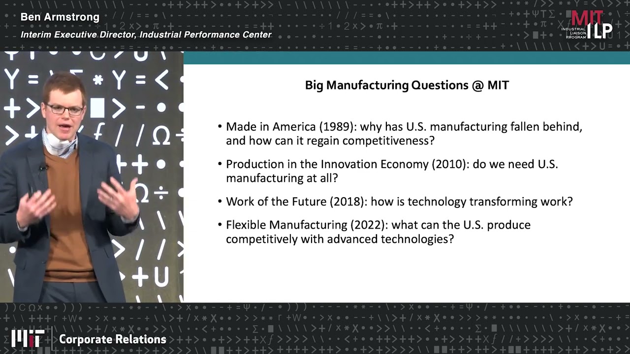 2022 MIT Manufacturing Conference - Ben Armstrong