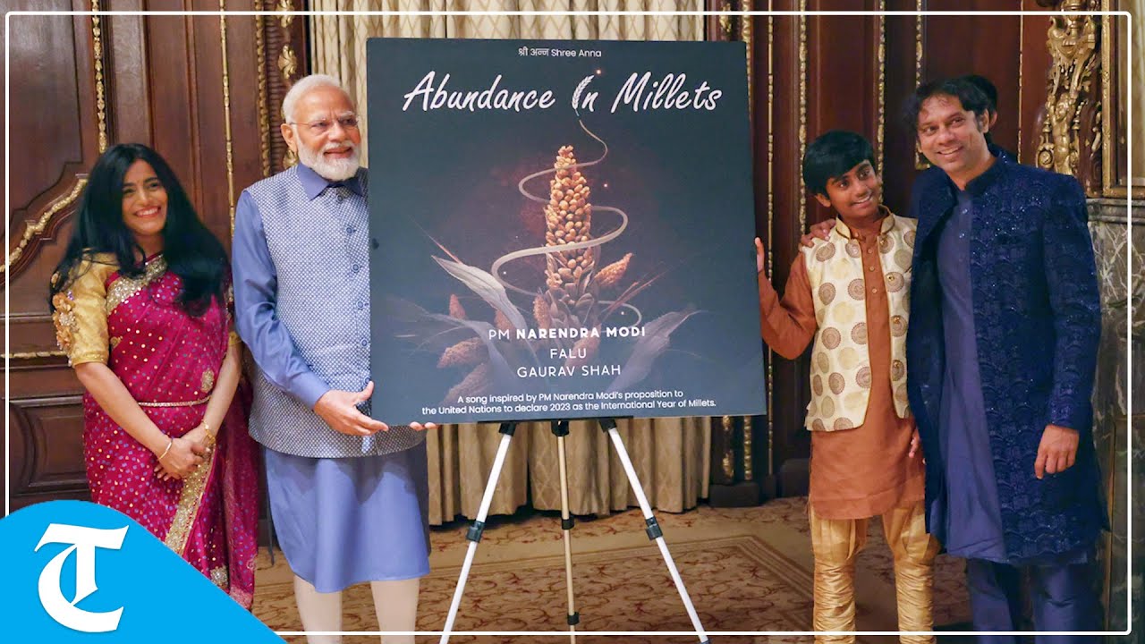 PM Modi meets Grammy award-winning Indian-American singer Faluguni Shah in New York