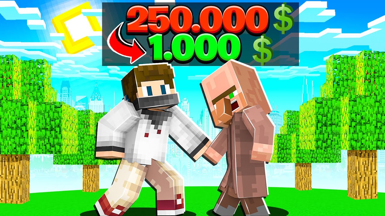 Minecraft Köylülerini Dolandırdım!