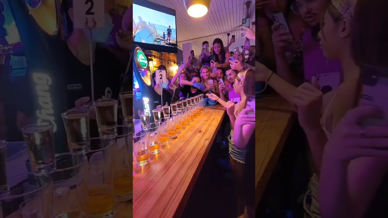 The most Jagerbomb shots I have ever seen..