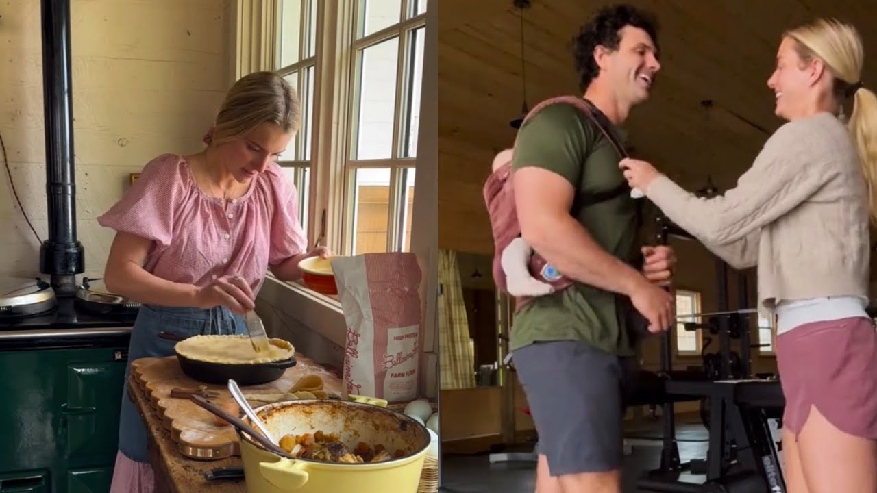 Family time & cooking a delicious dish with homemade puff pastry