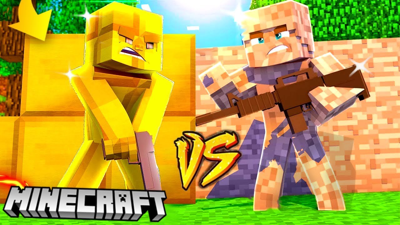 ZŁOTO VS STONE - MINECRAFT CHALLENGE | BAZA BLOCK vs BAZA MATRUNER CZOKLET
