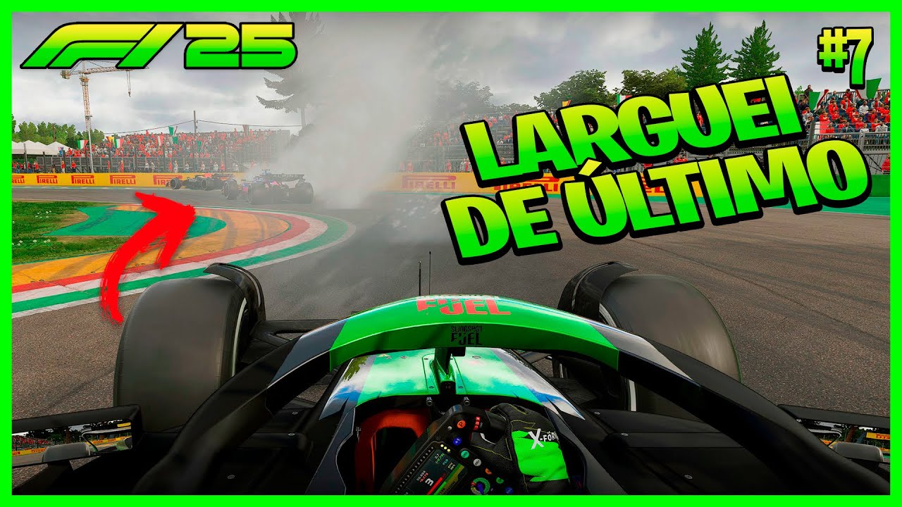 F1 25 MY TEAM #7 — TUDO DEU ERRADO! Corrida de RECUPERAÇÃO em Ímola🔥